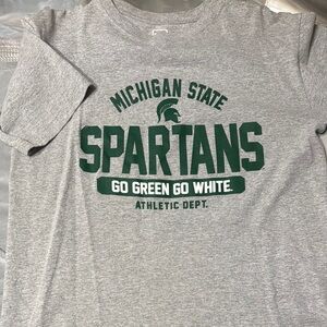 Pro Edge Gray and Green Short Sleeve T-Shirt
